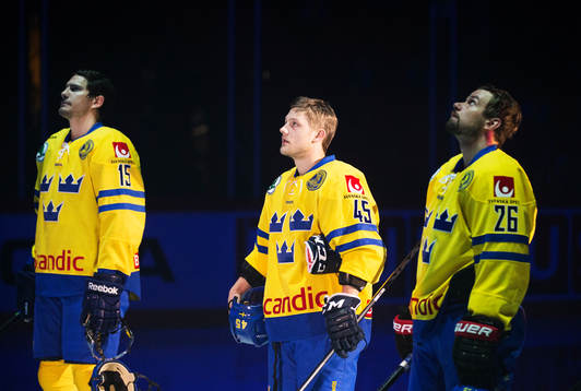 Sveriges Mattias Sjögren, Oscar Möller och Niklas Olausson