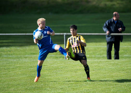 Hässleholms Diego Delgado  i matchen i div. lll mellan