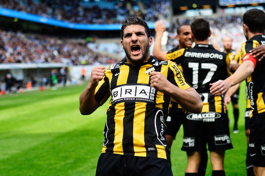 Häckens Moestafa El Kabir jublar