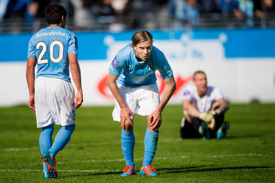 Malmö FFs Markus Halsti deppar