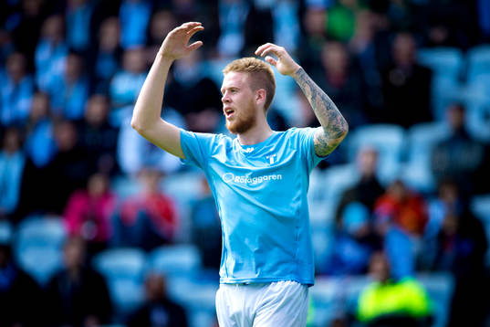 Malmö FFs Pontus Jansson reagerar