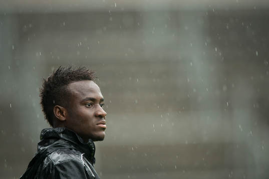 Helsingborgs David Accam vid Helsingborgs träning