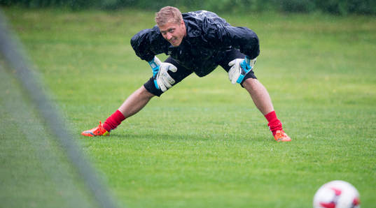 Helsingborgs Pär Hansson vid Helsingborgs träning