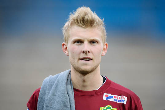 Porträtt på Jönköpings målvakt Anton Cajtoft