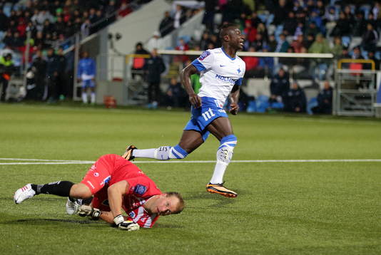 Mål 2-1 av Norrköpings Alhaji Kamara