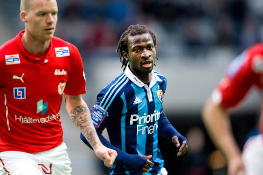 Djurgårdens Amadou Jawo utmanar Kalmars Marcus Nilsson