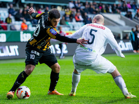 Häckens Moestafa El Kabir mot Brommapojkarnas Kristinn