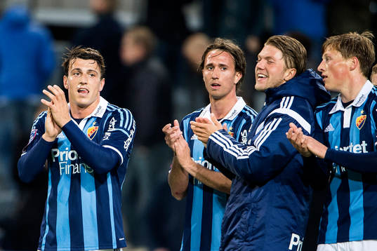Djurgårdens Erton Fejzullahu , Philip Hellqvist ,Martin