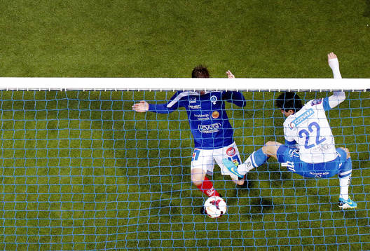 Mål 0-1 av Åtvidabergs Victor Sköld förbi Norrköpings
