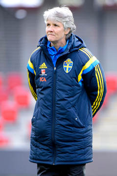 Sveriges förbundskapten Pia Sundhage
