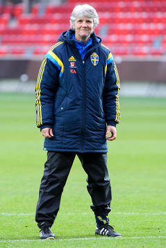 Sveriges förbundskapten Pia Sundhage