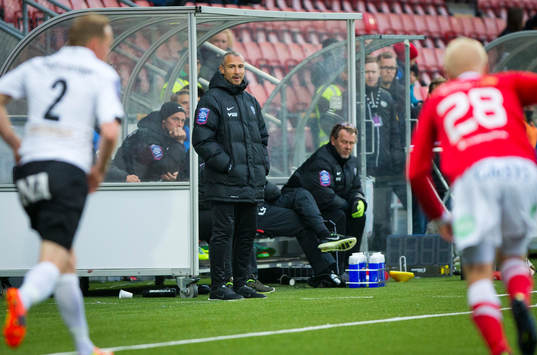 Falkenbergs tränare Henrik Larsson