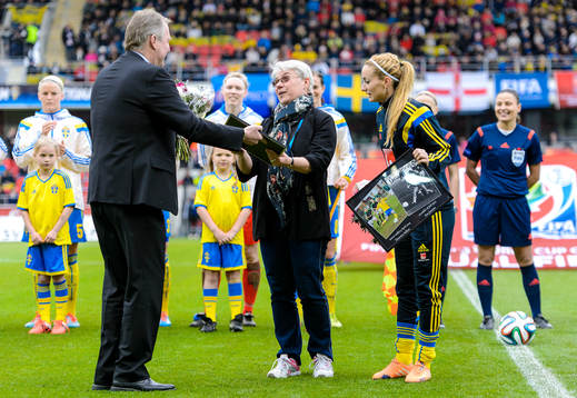 under fotbollsmatchen i VM-kvalet mellan Sverige och