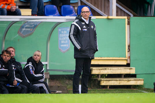 under fotbollsmatchen i Superettan mellan Ljungskile och