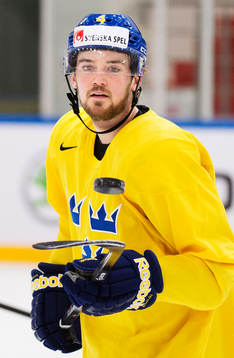 Tim Erixon jonglerar med en puck