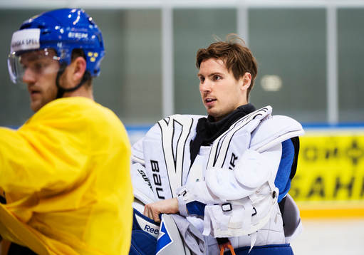 Målvakten Joacim Eriksson och andra spelare i laget fick