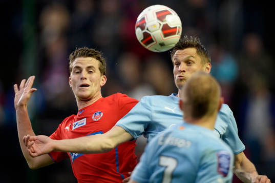 Helsingborgs Jesper Björkman och Malmö FFs Markus