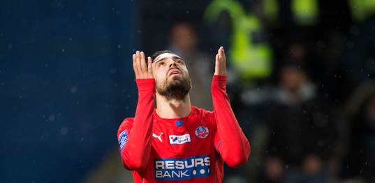 Helsingborgs Abdul Khalili har missat läge i matchen i