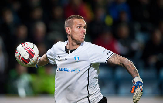 Malmös målvakt Robin Olsen i matchen i allsvenskan mellan