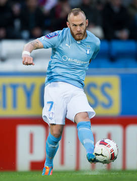 Malmös Magnus Eriksson  i matchen i allsvenskan mellan