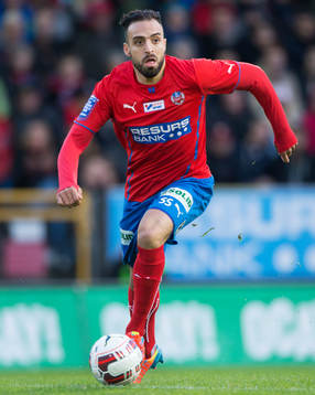 Helsingborgs Abdul Khalili i matchen i allsvenskan mellan