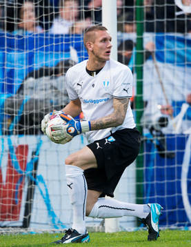 Malmös målvakt Robin Olsen i matchen i allsvenskan mellan