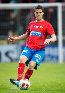 Helsingborgs Jesper Björkman i matchen i allsvenskan