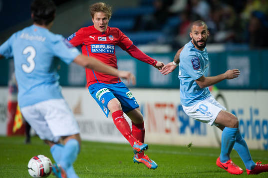 Helsingborgs Jere Uronen i matchen i allsvenskan mellan
