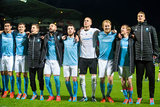 Malmö FFs spelare tackar publiken