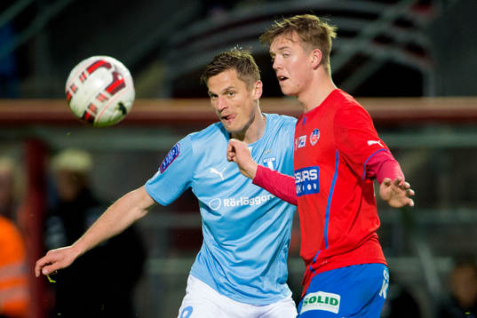 Malmö FFs Markus Rosenberg och Helsingborgs Alexander
