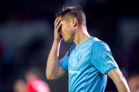 Malmö FFs Markus Rosenberg deppar