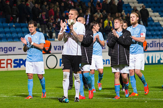 Malmö FFs spelare tackar publiken