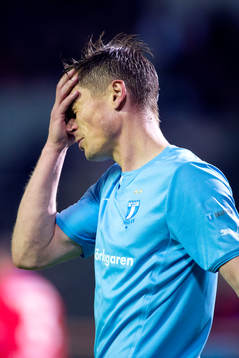 Malmö FFs Markus Rosenberg deppar