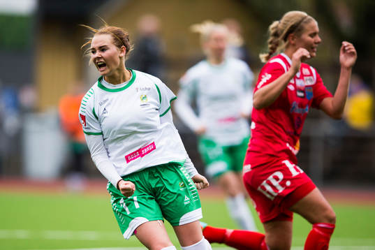 Hammarbys Emma Jansson jublar