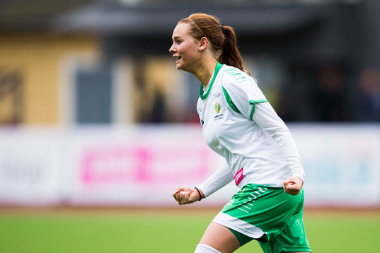 Hammarbys Emma Jansson jublar