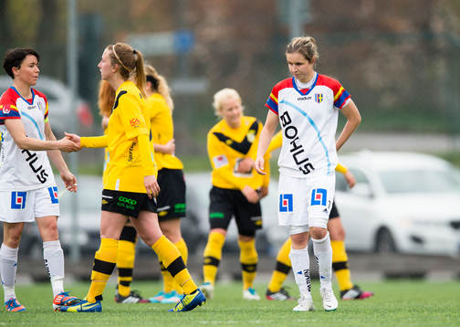 Hovås Billdals Taina Hartikainen ser deppig ut