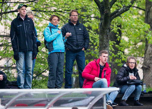 Hammarbys herrars sportschef Mats Jingblad på läktaren