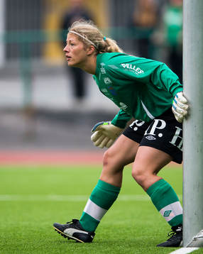 Halmias målvakt Anna Eckert