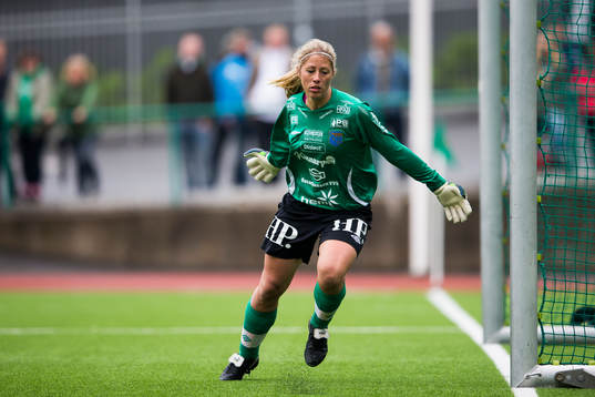 Halmias målvakt Anna Eckert