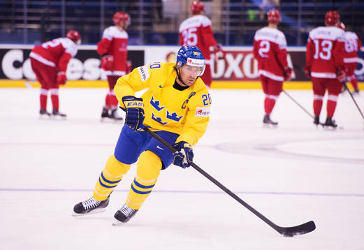 Sveriges Joel Lundqvist värmer upp