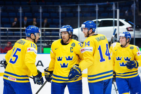 Sveriges Mattias Sjögren, Joel Lundqvist, Mattias Ekholm