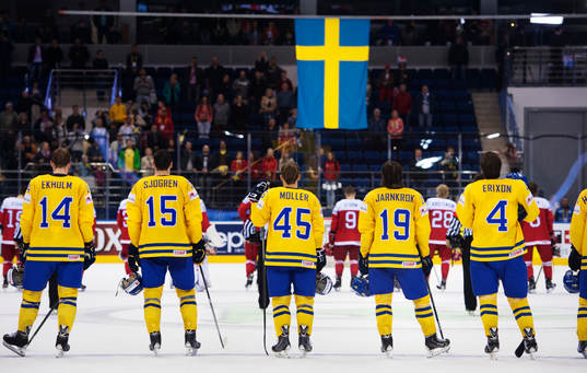 Sveriges Mattias Ekholm, Mattias Sjögren, Oscar Möller,