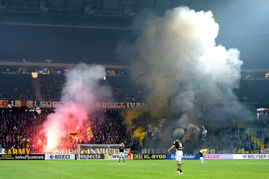 under fotbollsmatchen i Allsvenskan mellan AIK och Mjällby