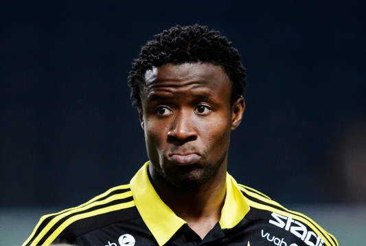 s Kennedy Igboananike innan fotbollsmatchen i Allsvenskan