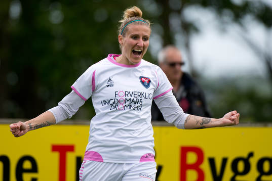 Rosengårds Anja Mittag jublar