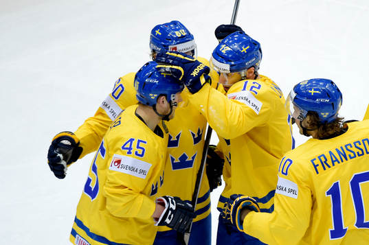 Sveriges Oscar Möller, Mikael Backlund, Joakim Lindström