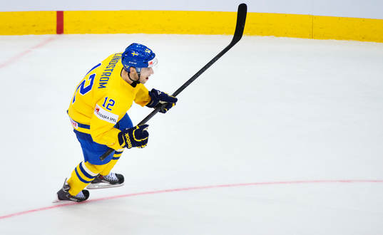 Sveriges Joakim Lindström jublar