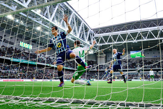 Hammarbys  Fredrik Torsteinbø gör 1-0