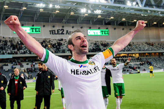 Hammarbys Kennedy Bakircioglü  jublar