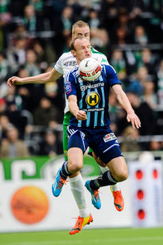 Husqvarnas Dragan Kapcevic och Hammarbys Daniel Theorin
